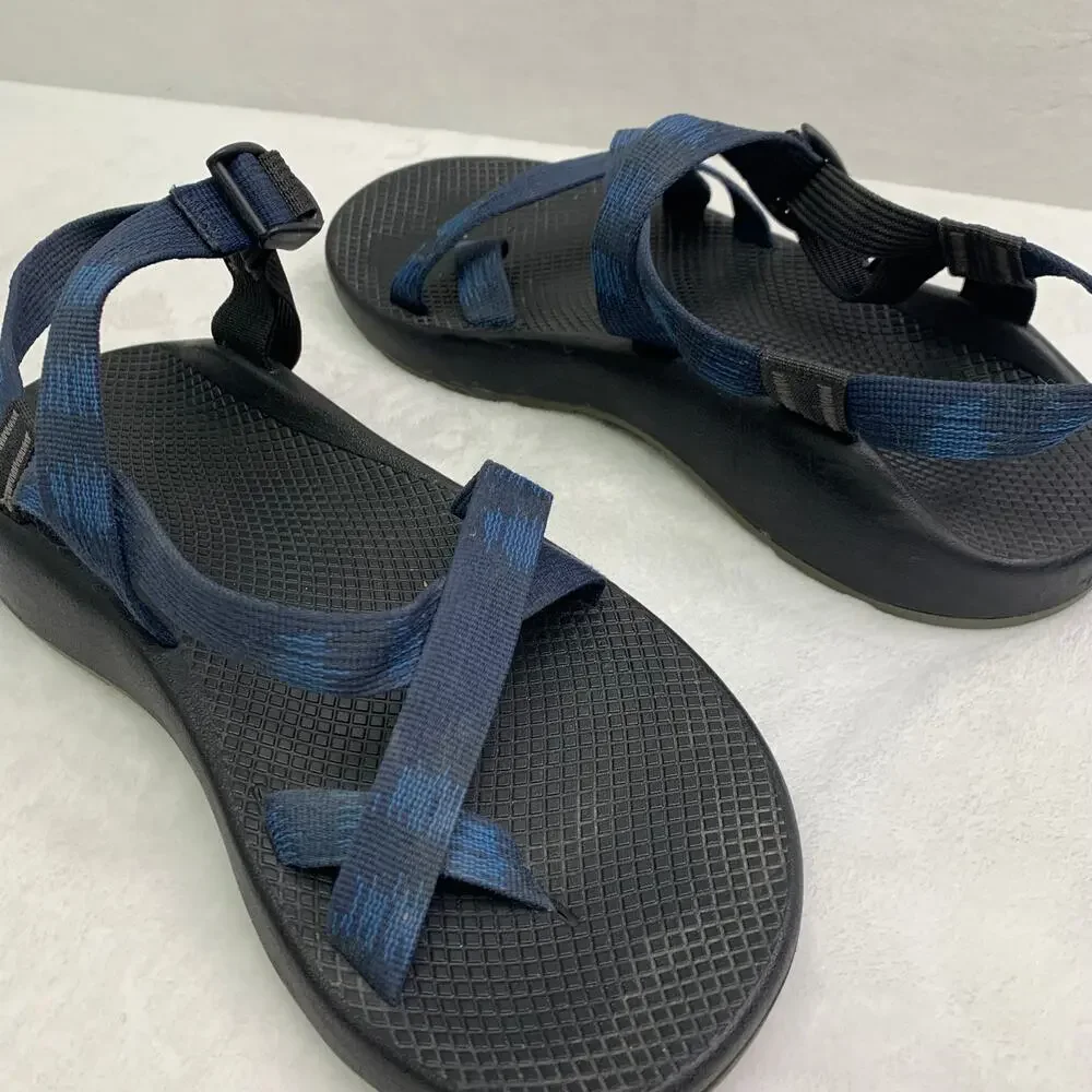 Chaco Z Classic Volv 2 Mens Sz 13 Gray Red Geometric Pattern Sandals Water Hike